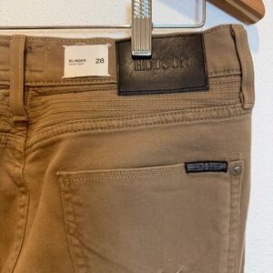 Hudson Jeans Blinder Slim Fit Men’s Jeans in Tan Size 28
